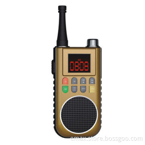 MP3 Walkie Talkie, 3W Output Power with Torch Function